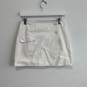 Crescent Cream Mini Skirt